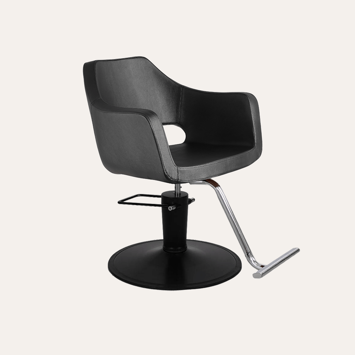 Keller International Vera Salon Chair Black / Black / Chrome DSP-KEL-APCHR-K1125-T-BLACK