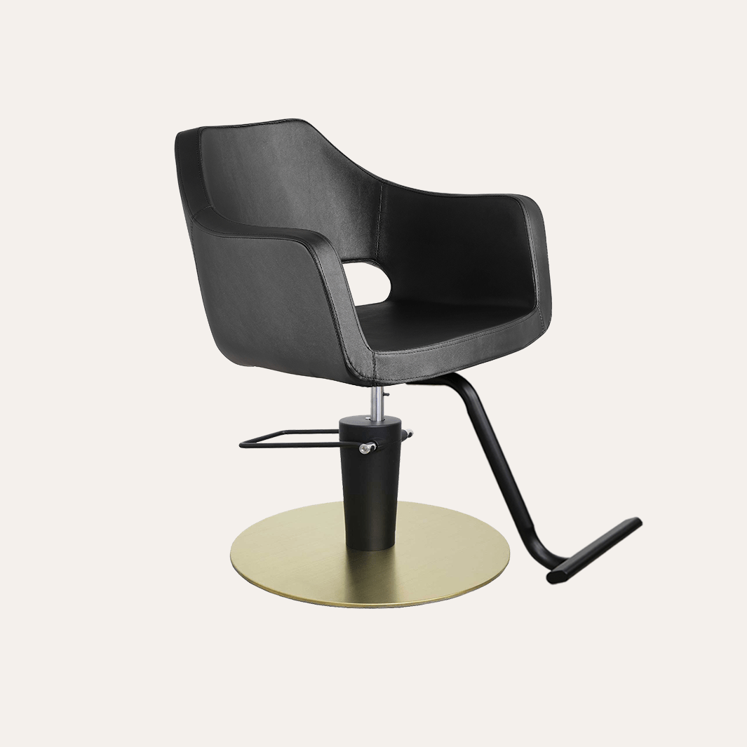 Keller International Vera Salon Chair Black / Gold +$19 *Special Care Instructions* / Black +$19 DSP-KEL-APCHR-K1125-T-BLACK