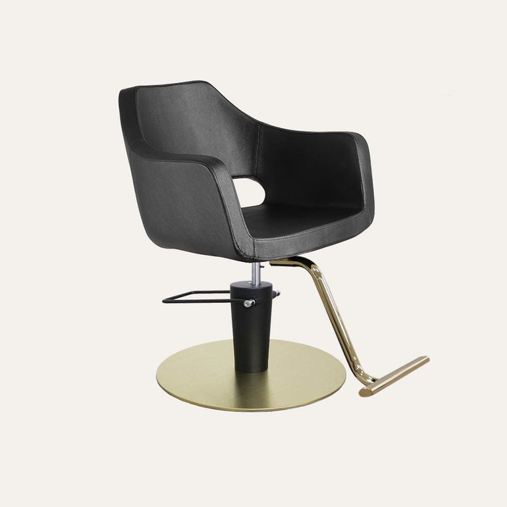 Keller International Vera Salon Chair Black / Gold +$19 *Special Care Instructions* / Gold +$29 DSP-KEL-APCHR-K1125-T-BLACK
