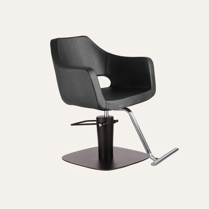 Keller International Vera Salon Chair Black / Square Black+$19 / Chrome DSP-KEL-APCHR-K1125-T-BLACK