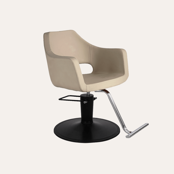 Keller International Vera Salon Chair Cashmere / Black / Chrome DSP-KEL-APCHR-K1125-T-CASHMERE