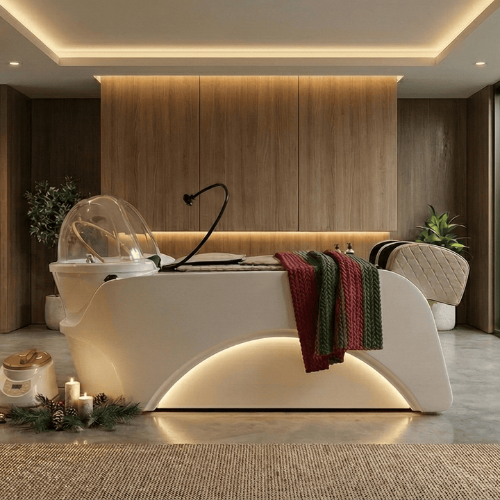 Dermalogic SHIN Premium Head Spa & Steam Therapy Treatment Shampoo Bed XSH-HSPA-058-BGE