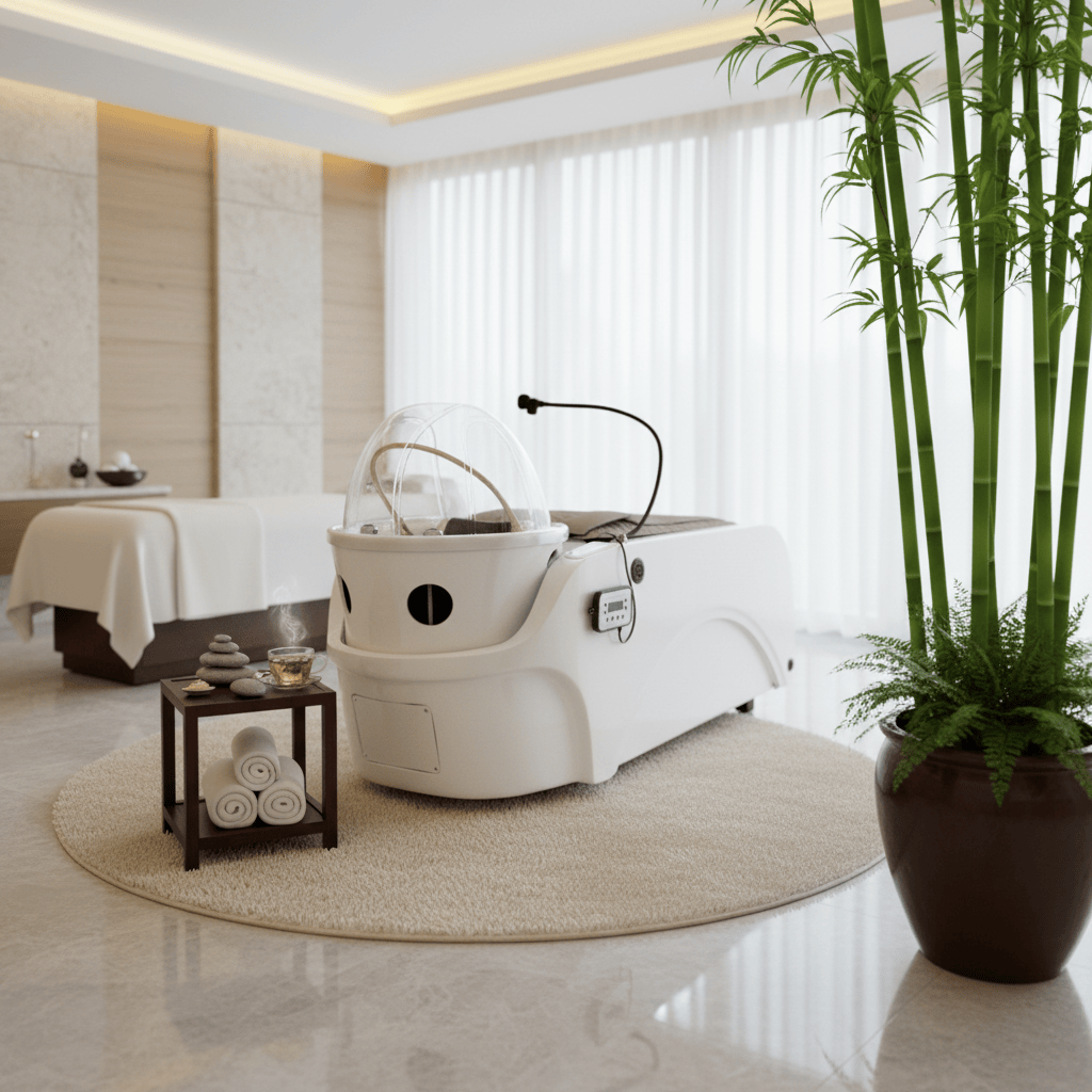 Dermalogic SHIN Premium Head Spa & Steam Therapy Treatment Shampoo Bed XSH-HSPA-058-BGE