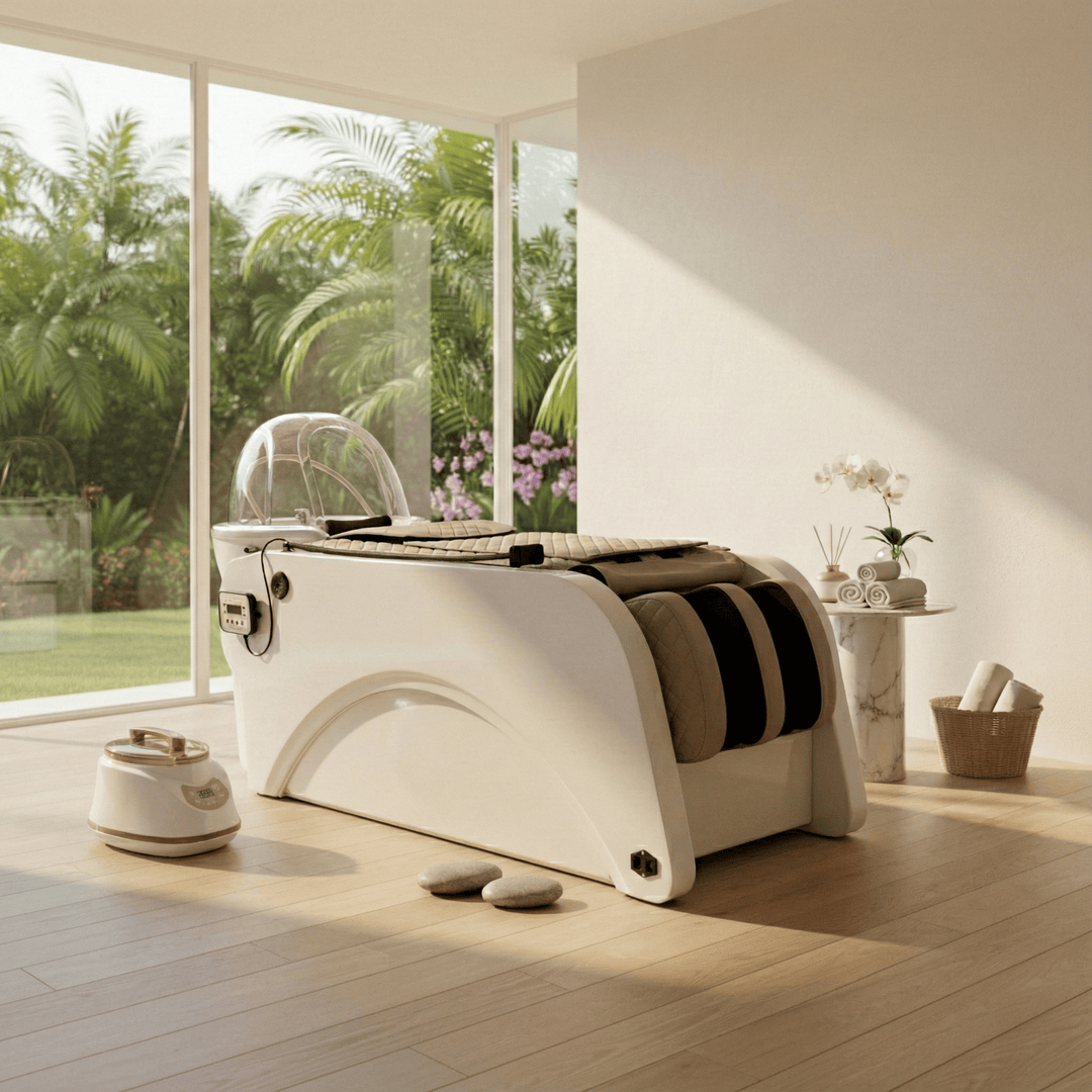 Dermalogic SHIN Premium Head Spa & Steam Therapy Treatment Shampoo Bed XSH-HSPA-058-BGE