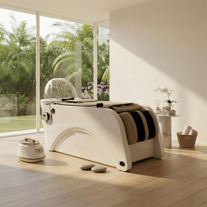 Dermalogic SHIN Premium Head Spa & Steam Therapy Treatment Shampoo Bed XSH-HSPA-058-BGE