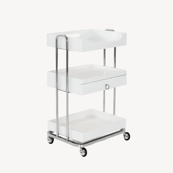 Beauty-Ace Beauty Salon Trolley OY005 White With one drawer FF-DPI-TRLY-OY005-WHT