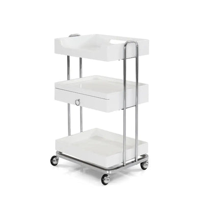 Beauty-Ace Beauty Salon Trolley OY005 White With one drawer FF-DPI-TRLY-OY005-WHT
