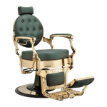 Berkeley TRUMAN Vintage Barber Chair Green/Gold HON-BBCHR-52024-GRNGLD