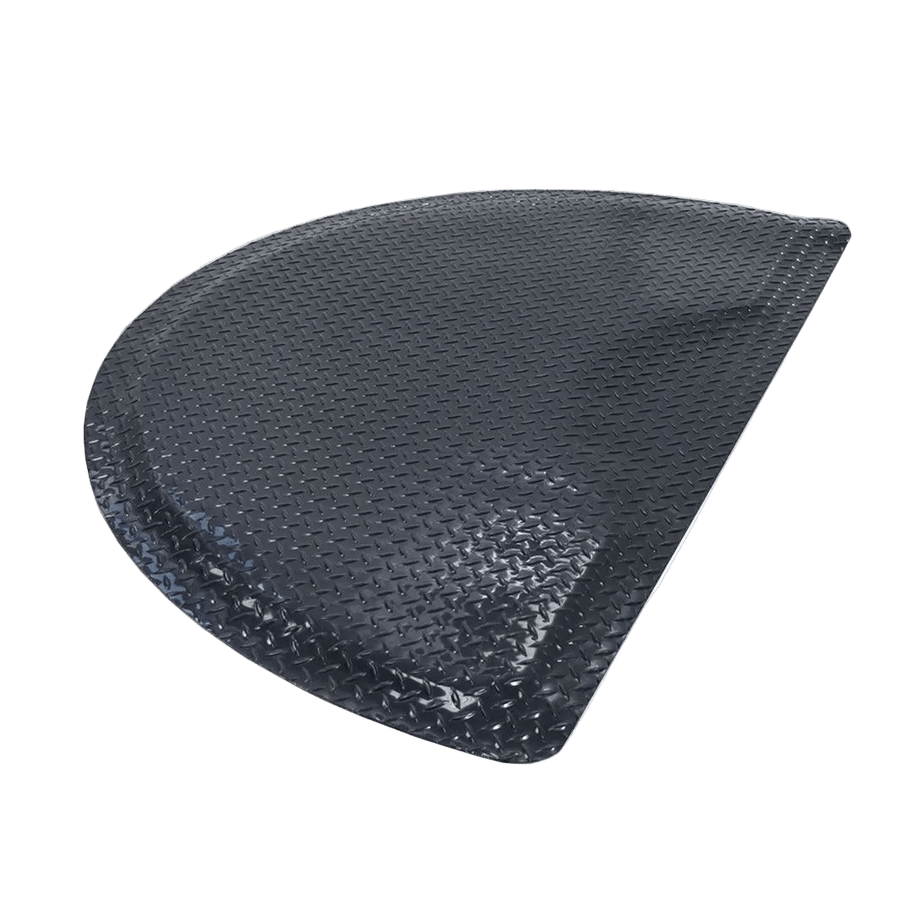 Keller International RHINO Sport Semi-Circle Barber Mat Glossy Black DSP-KEL-MAT-Y-MAT-SS-3660SBLK