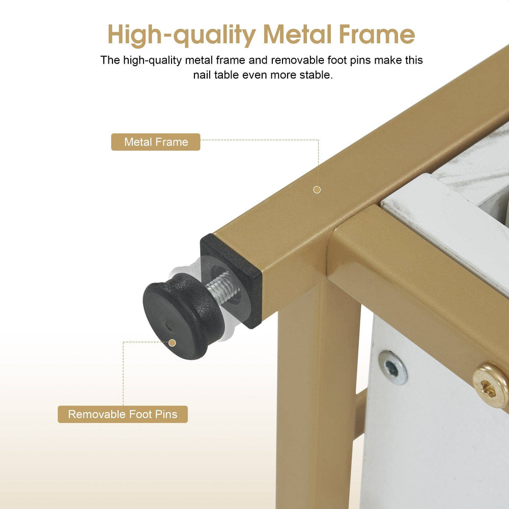 Double Acetone Resistant Manicure Table