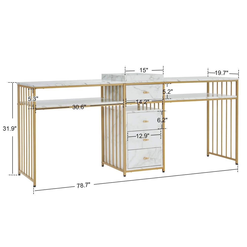 Double Acetone Resistant Manicure Table