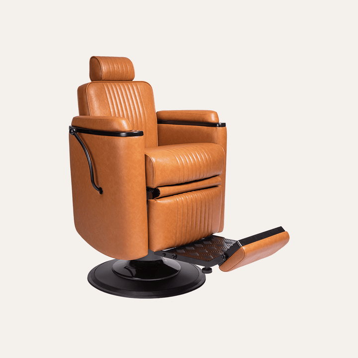 Keller International Barrel Barber Chair NG1 Standard Base / Camel DSP-KEL-BBCHR-K2097-CAMEL