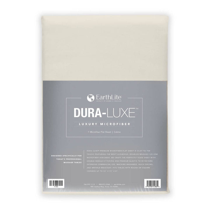 EarthLite DURA-LUXE™ Luxury Microfiber Flat Sheet ERL-Creme DSP-ERL-TABLE-COVER-DURA-LUXE-FLAT