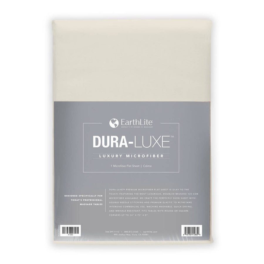 EarthLite DURA-LUXE™ Luxury Microfiber Flat Sheet ERL-Creme DSP-ERL-TABLE-COVER-DURA-LUXE-FLAT