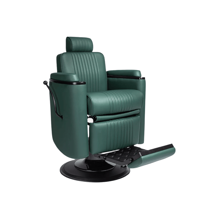 Keller International Barrel Barber Chair NG1 Standard Base / Evergreen DSP-KEL-BBCHR-k2097-EVERGREEN