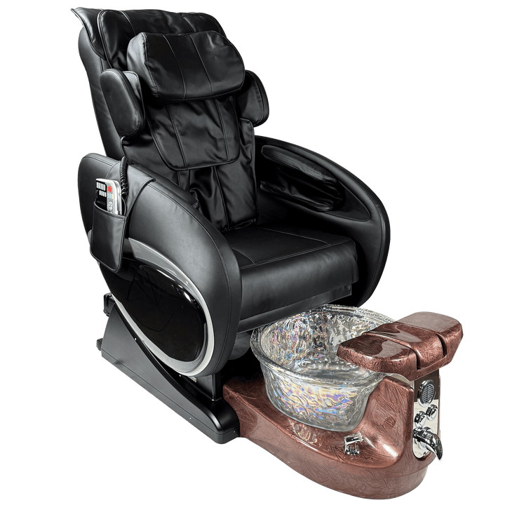WS Nails Fiori 8000 Pedicure Spa Fi8-Black(Special Order Only) / Fi8-Satin Mocha Crystal / Yes