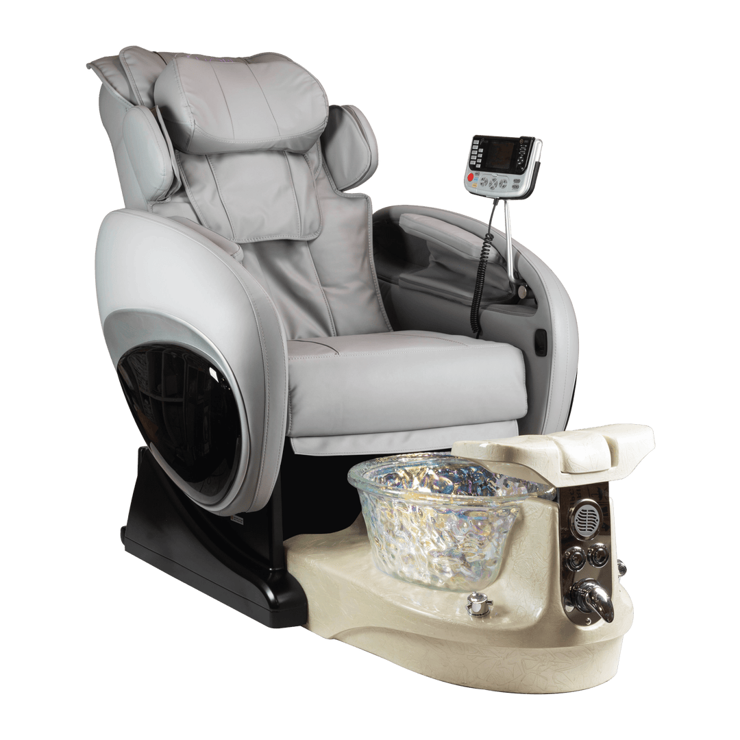 WS Nails Fiori 8000 Pedicure Spa Fi8-Light Grey / Fi8-Satin Lvory Crystal / Yes