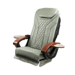 Mayakoba Shiatsulogic Pedicure Massage Chair Cushion Cover Set - EX (cover set only, w/o chair) Grey EX KAN-TCHRCVR-20-V-GY
