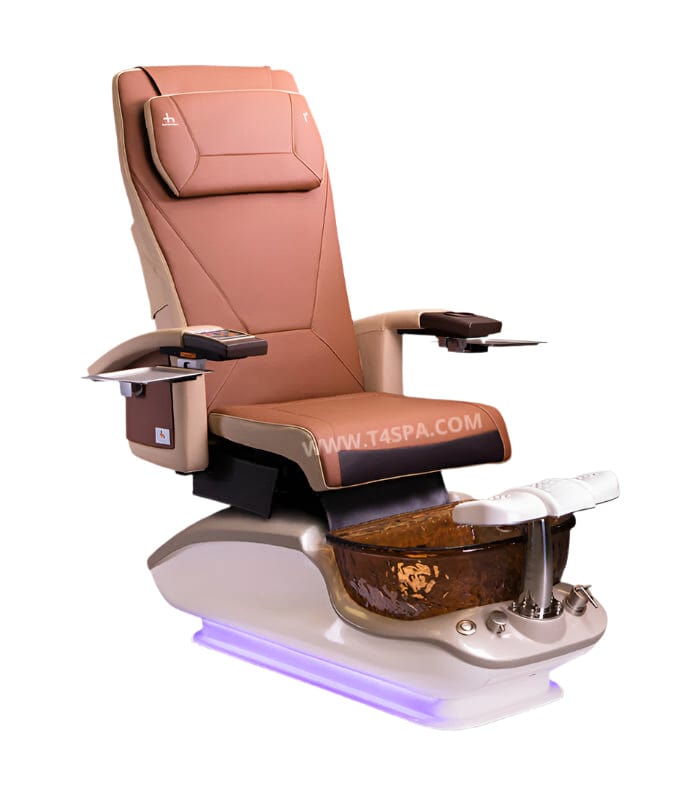 T4 SPA T4 iGLOW HTxT4S Pedicure Chair Cappuccino / Chocolate DSP-T4-SPA-TFM-iGLOW