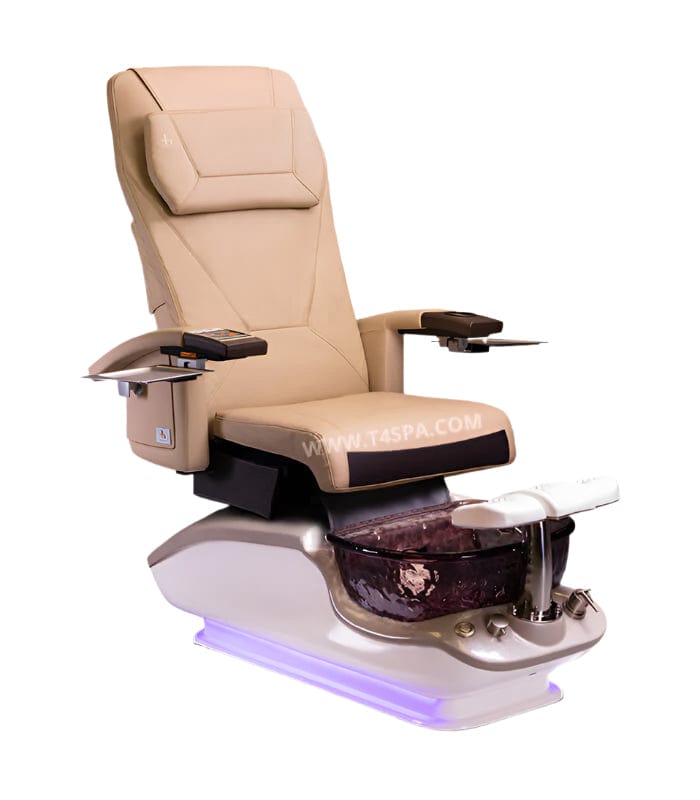 T4 SPA T4 iGLOW HTxT4S Pedicure Chair Cream / Nickel DSP-T4-SPA-TFM-iGLOW