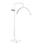 Keen Essentials Luna LED Esthetician Light, Half Moon Floor Lamp White HUA-KLMP-9200-WHT