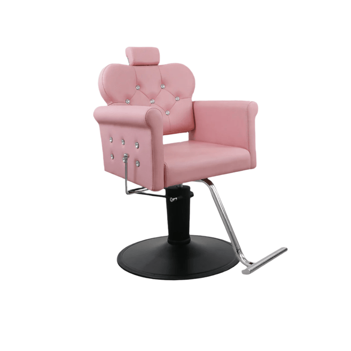 Keller International Glam II All Purpose Chair Pink / Black / Chrome DSP-KEL-APCHR-K1268C-T-PINK