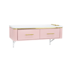 Keller International René Wall Mounted Styling Station Pink DSP-KEL-SYSTL-K7004-PINK
