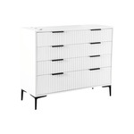 Keller International Nouveau Tambour Styling Station White / No Mirror DSP-KEL-SYSTL-K7795-WHITE