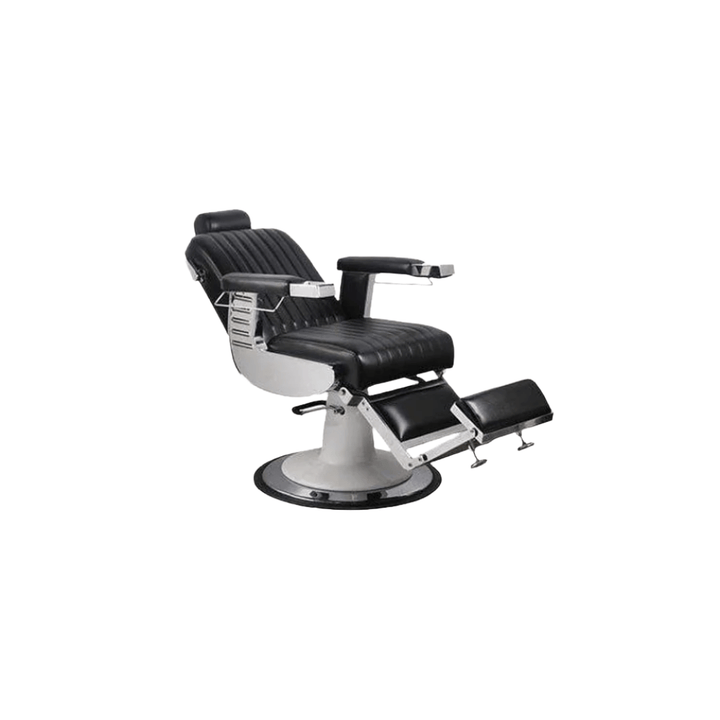 Keller International Parlor Barber Chair Matte Black DSP-KEL-BBCHR-K2095-MATTE-BLACK