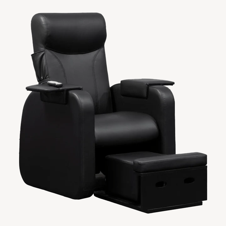 Mayakoba PediPlush Lounge No Plumbing Pedicure Chair HZH-NPSPA-1011-BLK
