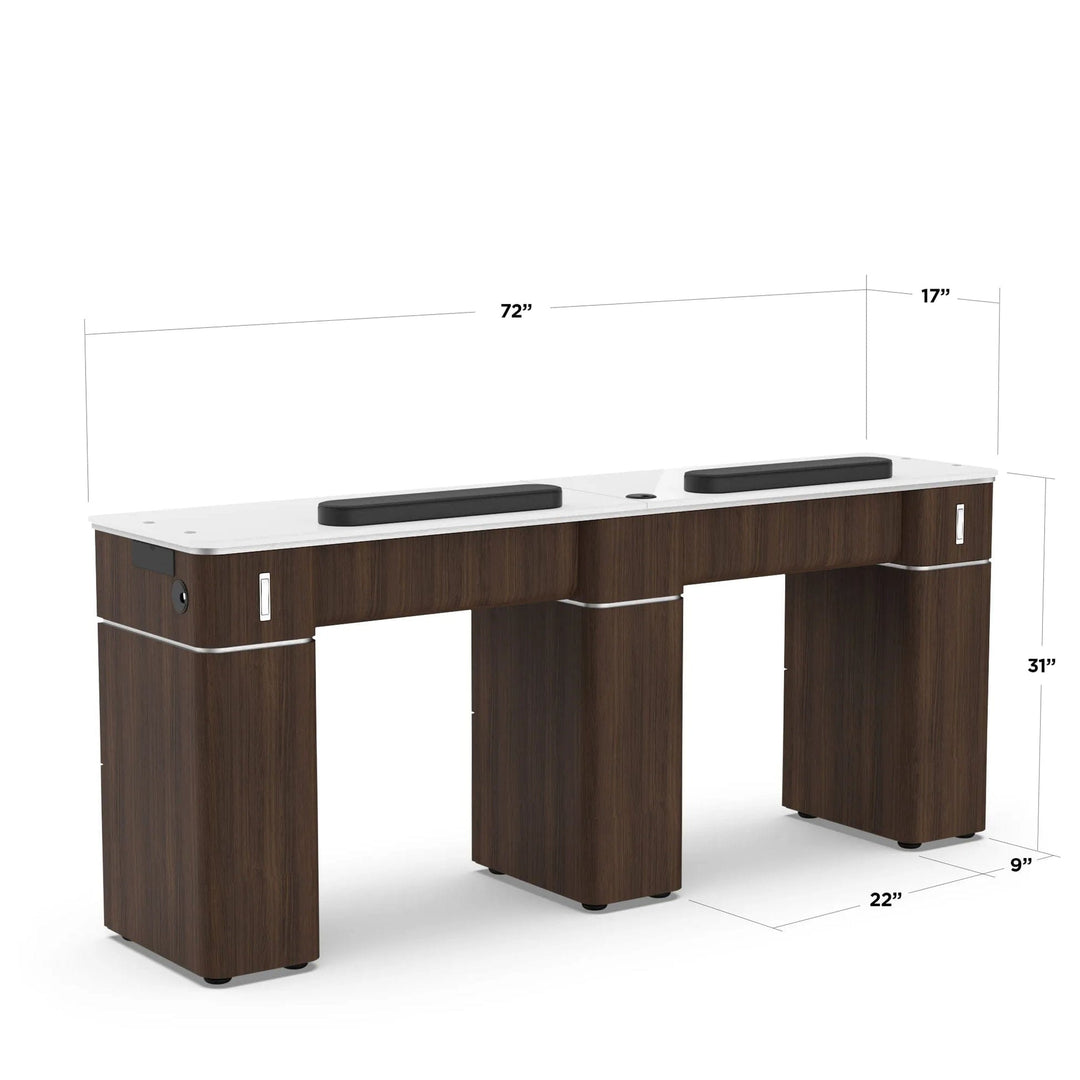 Lexor MODEN VM313-DB Vented Double Manicure Table
