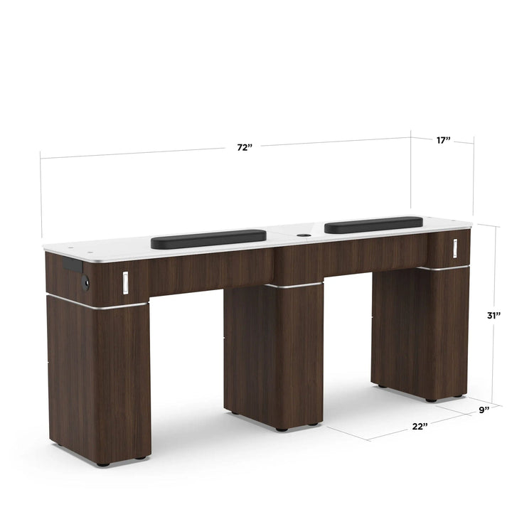 Lexor MODEN VM313-DB Vented Double Manicure Table