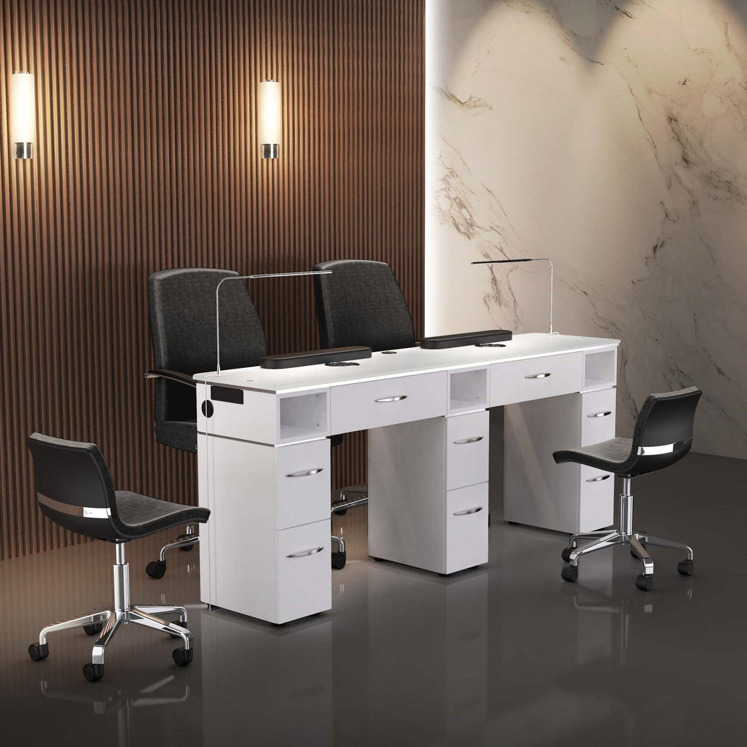 Lexor MODEN VM313-DB Vented Double Manicure Table