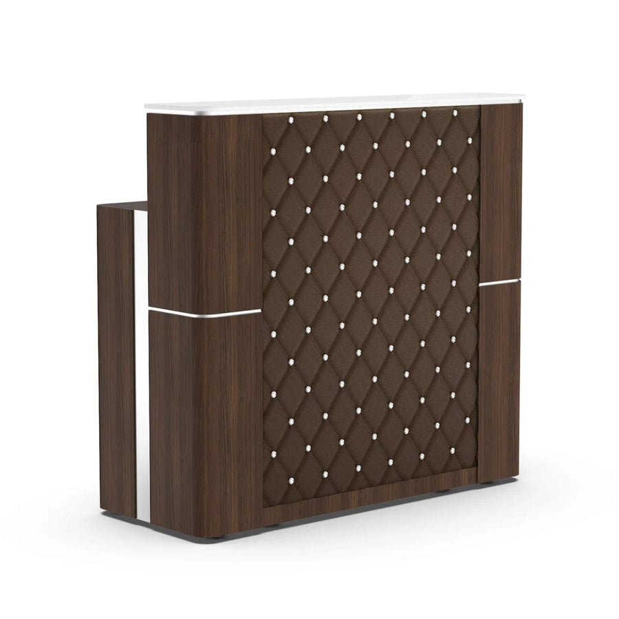 Lexor The MODEN™ Reception Desk Dark Walnut MODEN DSP-LXR-NRTBL-VM511-BRN