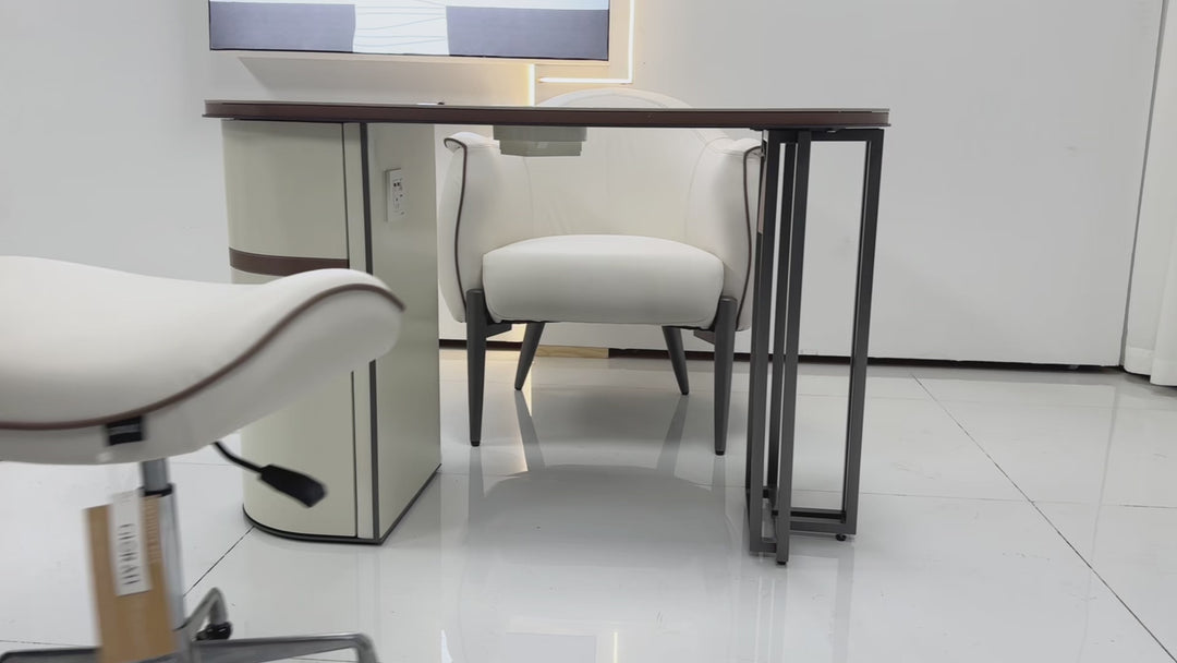 GLORALL Manicure Table, Chair & Stool Set TR1802