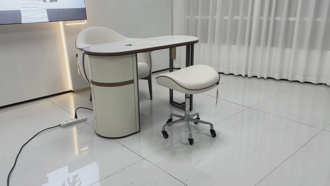 GLORALL Manicure Table, Chair & Stool Set TR1802