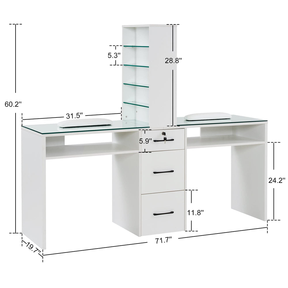 Dual Elegance Manicure Station
