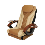 Mayakoba Shiatsulogic Pedicure Massage Chair Cushion Cover Set - EX (cover set only, w/o chair) Sand and Cappuccino EX KAN-TCHRCVR-20-V-SDCPO