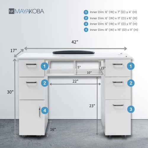 Seneca Manicure Nail Table