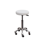 Spa Numa BUTTON Stool with Metal Base (1023A) White FF-SOB-MSTRCHR-1023A-WHT