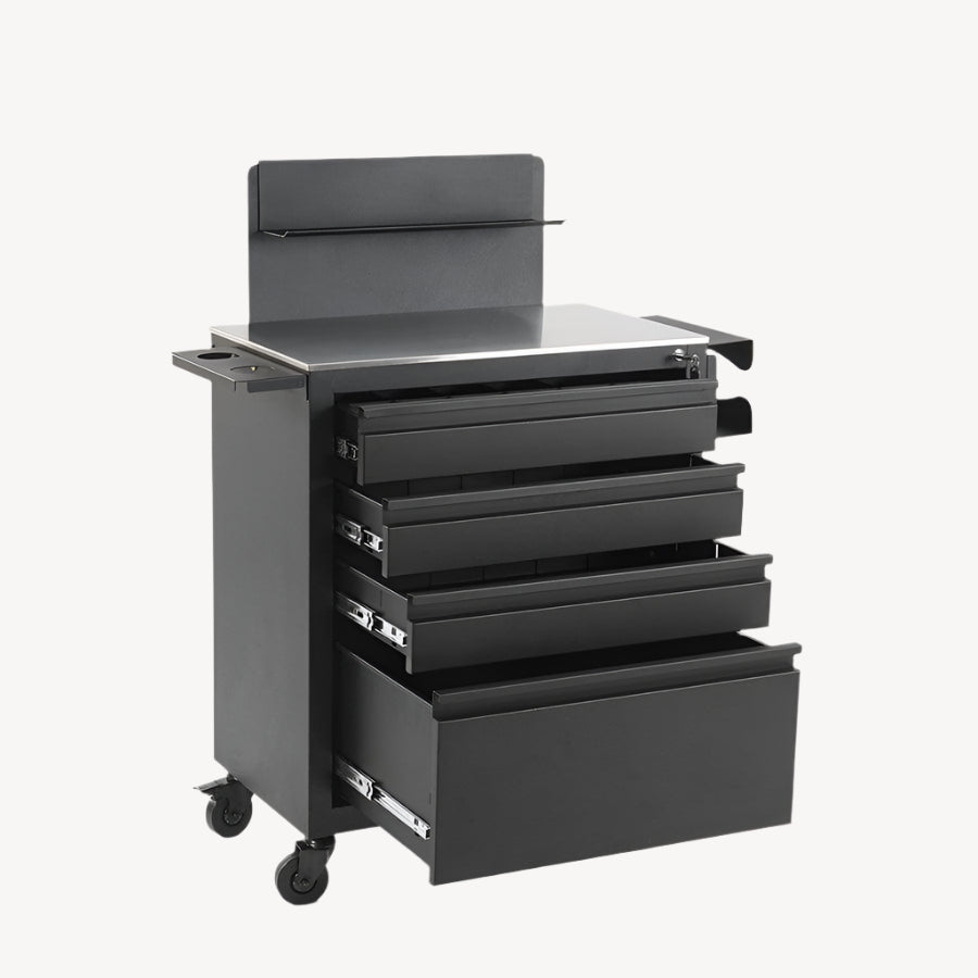 TatArtist Stainless Steel Black Tattoo Workstation TA4703 FF-DPI-TTCBN-4703-BLK