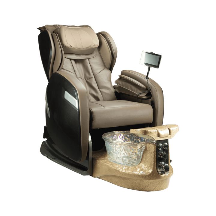 WS Nails Fiori 9000 Pedicure Spa Fi9-Brown / Fi9-Satin Cappuccino Crystal / Yes
