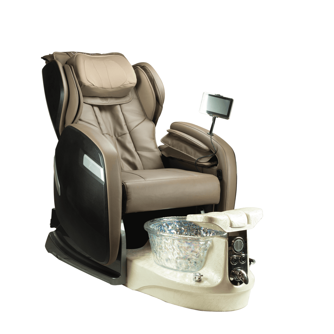 WS Nails Fiori 9000 Pedicure Spa Fi9-Brown / Fi9-Satin Lvory Crystal / Yes