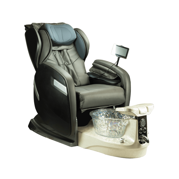 WS Nails Fiori 9000 Pedicure Spa Fi9-Grey / Fi9-Satin Lvory Crystal / Yes