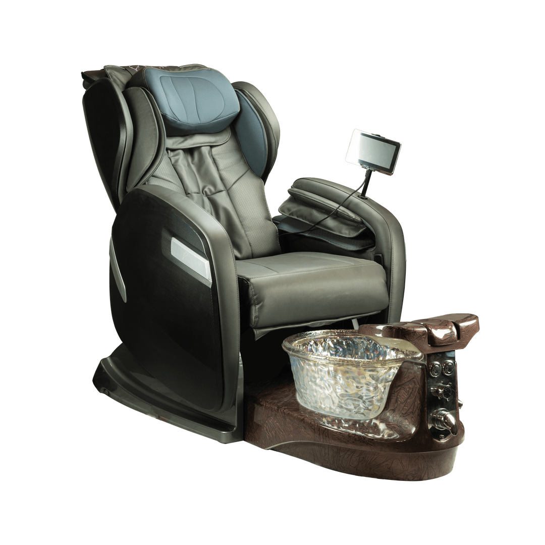 WS Nails Fiori 9000 Pedicure Spa Fi9-Grey / Fi9-Satin Mocha Crystal / Yes