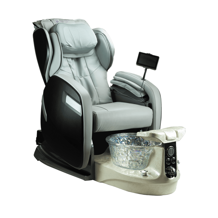 WS Nails Fiori 9000 Pedicure Spa Fi9-Light Grey / Fi9-Satin Lvory Crystal / Yes