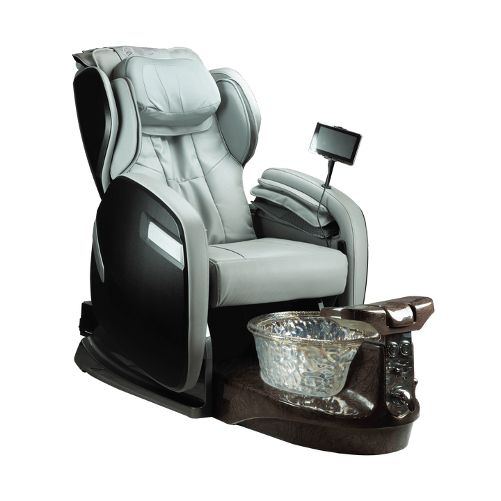 WS Nails Fiori 9000 Pedicure Spa Fi9-Light Grey / Fi9-Satin Mocha Crystal / Yes