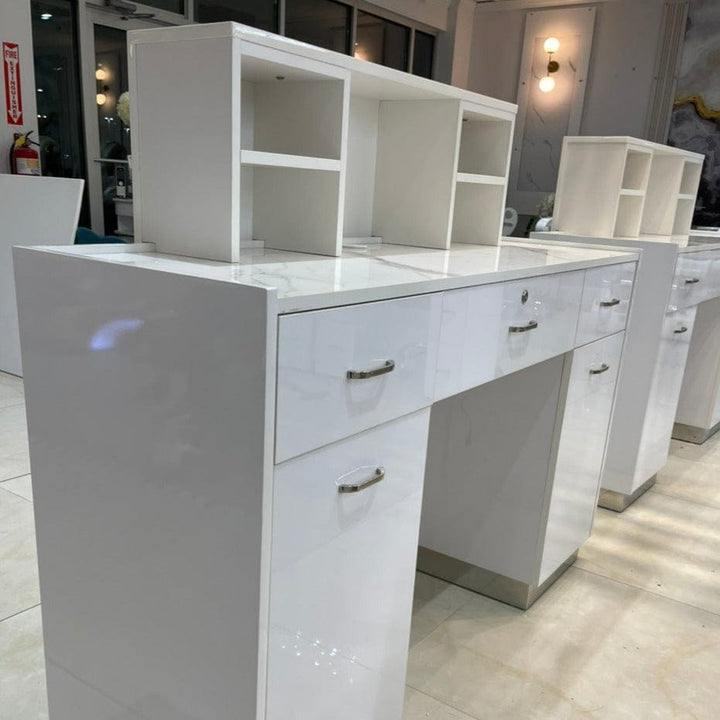 LUX SPA Lux V550 Reception Front Desk Marble Design With Led