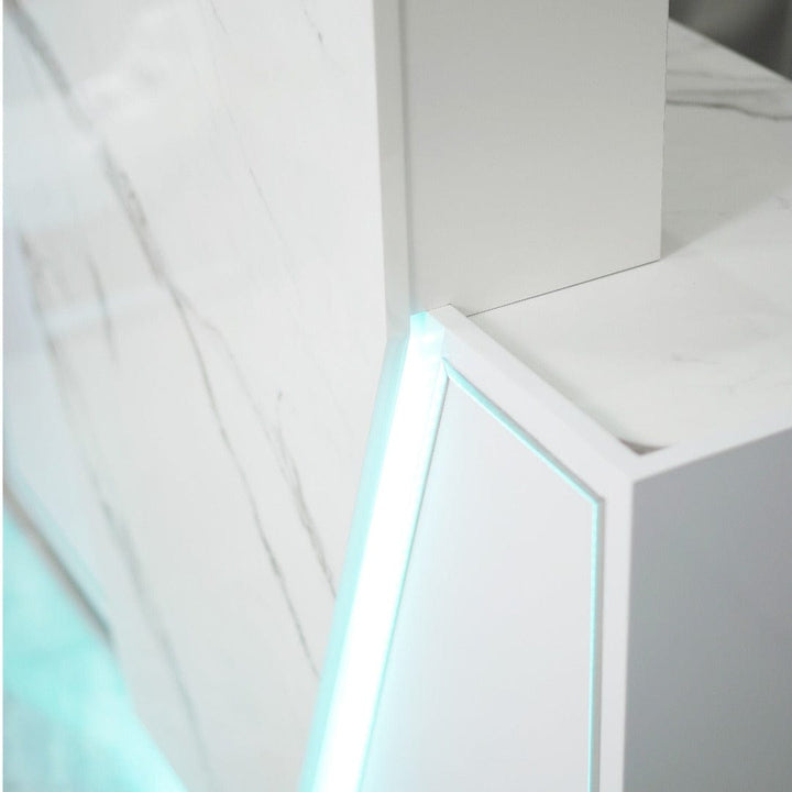 LUX SPA Lux V550 Reception Front Desk Marble Design With Led