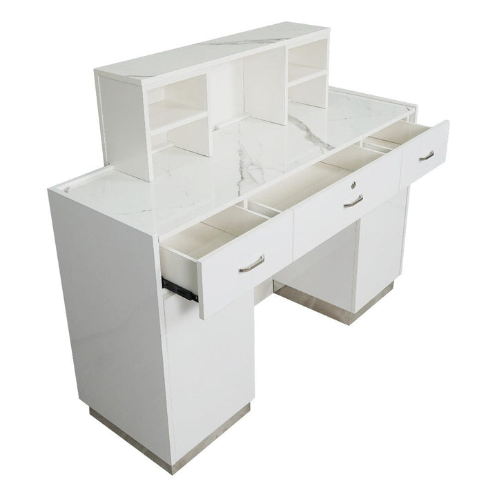 LUX SPA Lux V550 Reception Front Desk Marble Design With Led